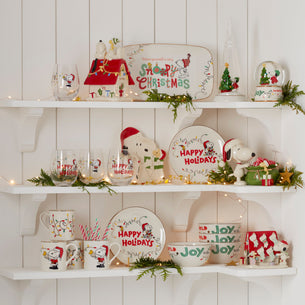 Snoopy Christmas 12-Piece Dessert Set