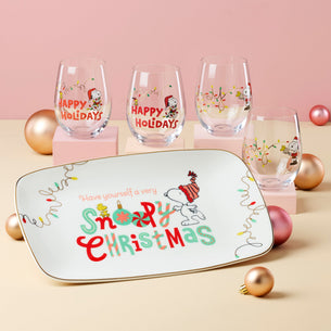 Snoopy Christmas Hors d'Oeuvre Tray