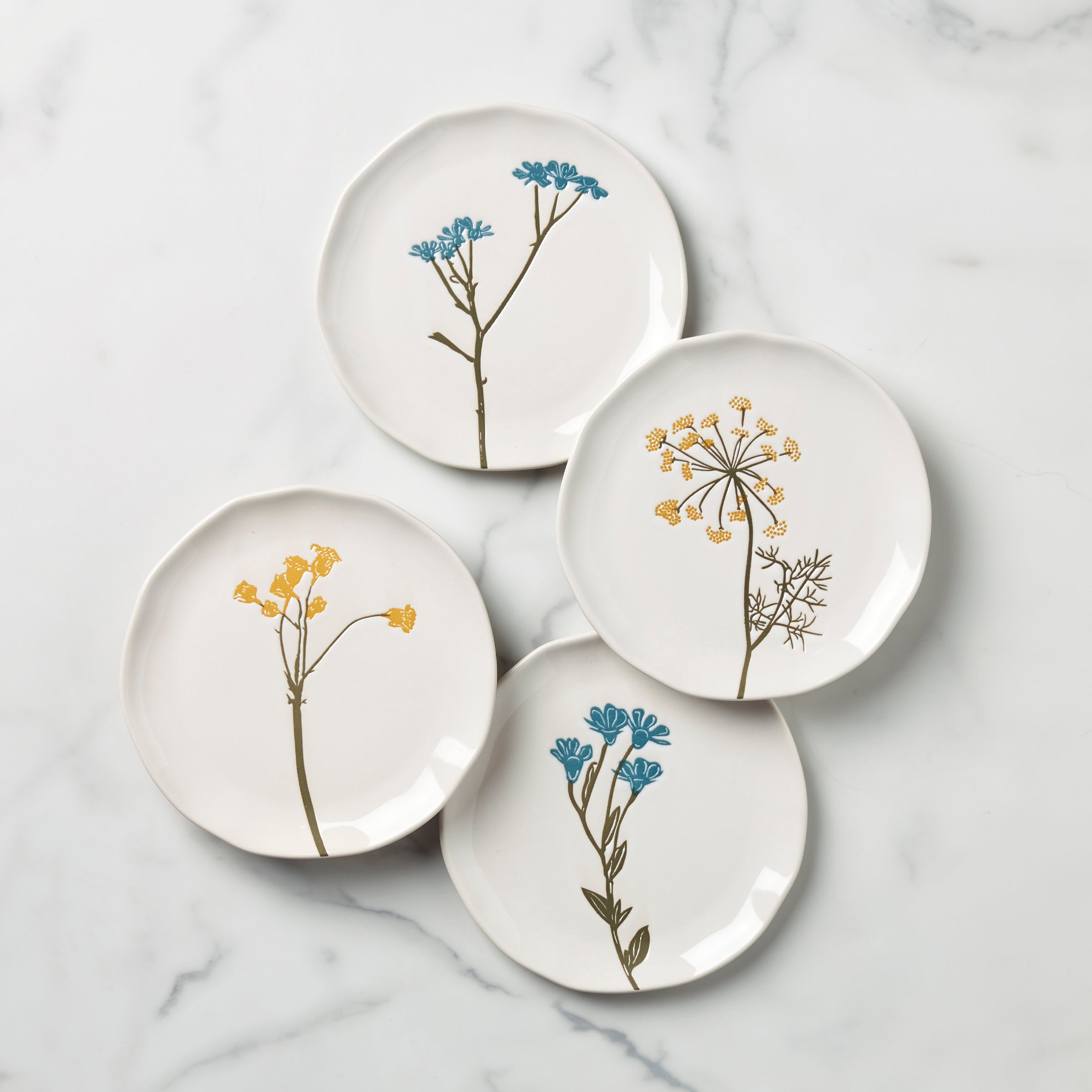 Wildflowers Tidbit Plates, Set of 4 – Lenox Corporation