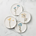 Wildflowers Tidbit Plates, Set of 4