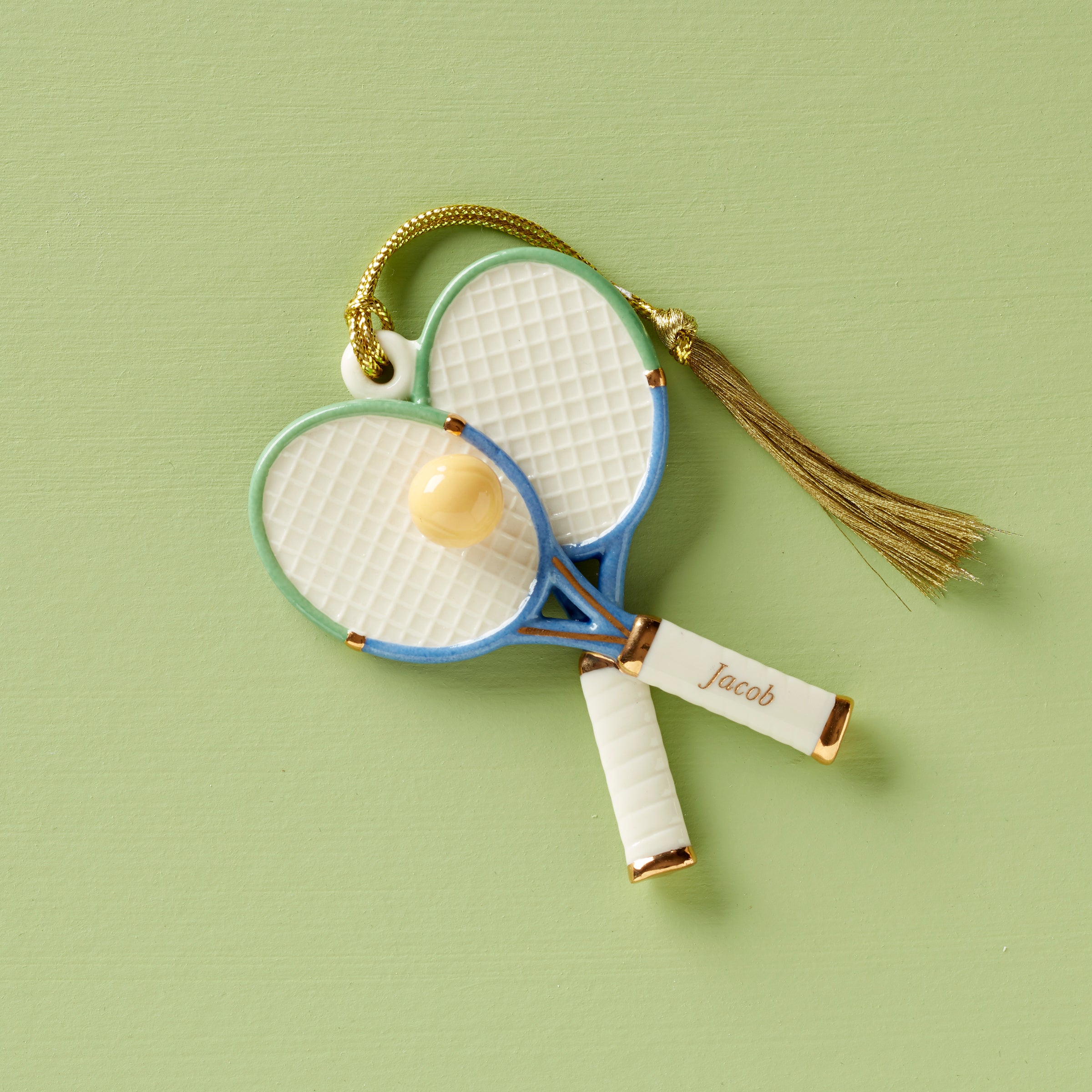 Personalized Tennis Ornament Lenox Corporation Personalized Tennis Ornament Lenox Corporation