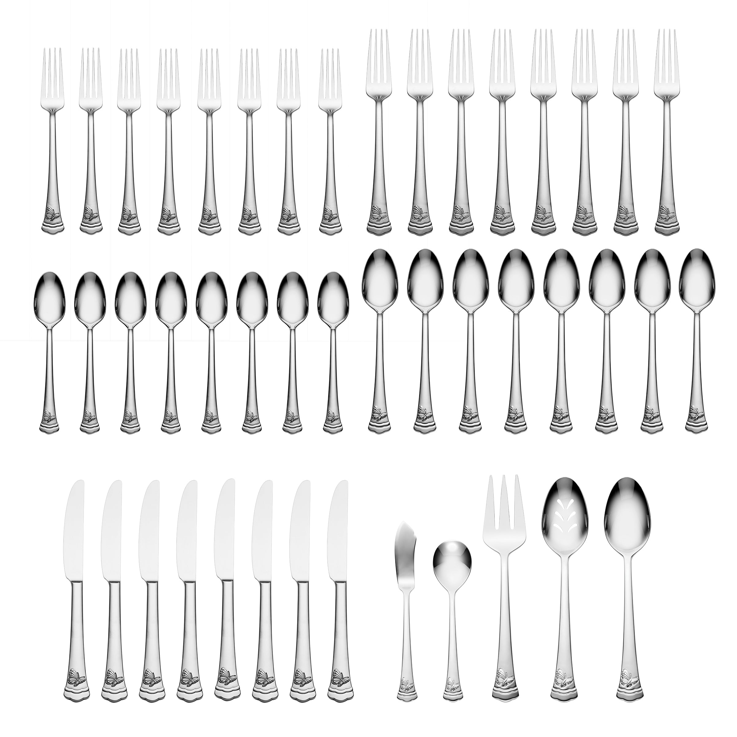 Butterfly Meadow II 65-Piece Flatware Set – Lenox Corporation