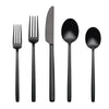 Dean Black Satin 20-Piece Flatware Set