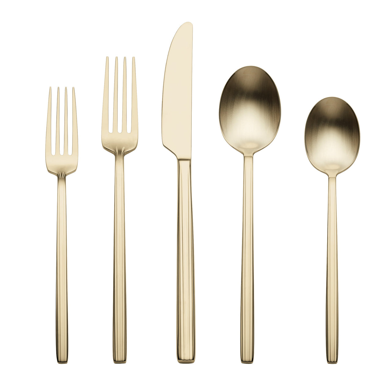 cambridge silversmiths Dean Satin Champagne 20 Piece Flatware Set