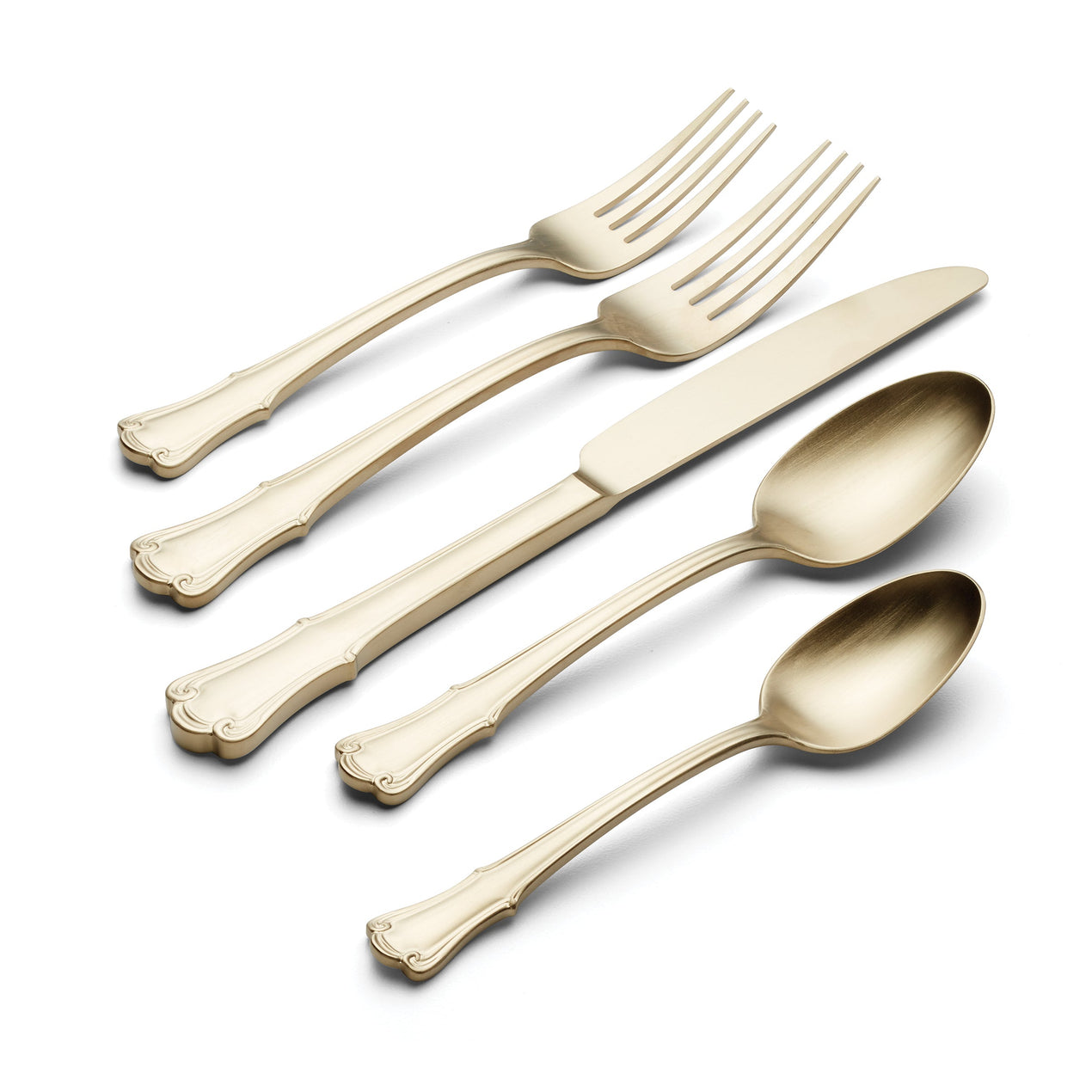 James Street Champagne Satin 20 Piece Flatware Set – Lenox