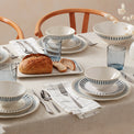 Artisanal Stripe 12 Piece Dinnerware Set