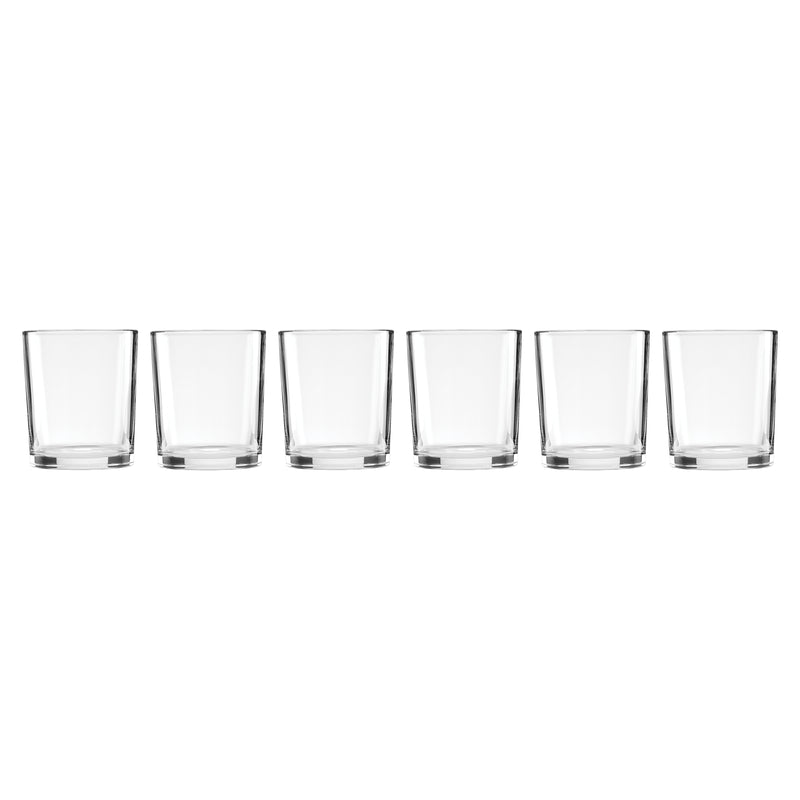 Merry & Bright Stackable Clear Tall Glasses - Set Of 6