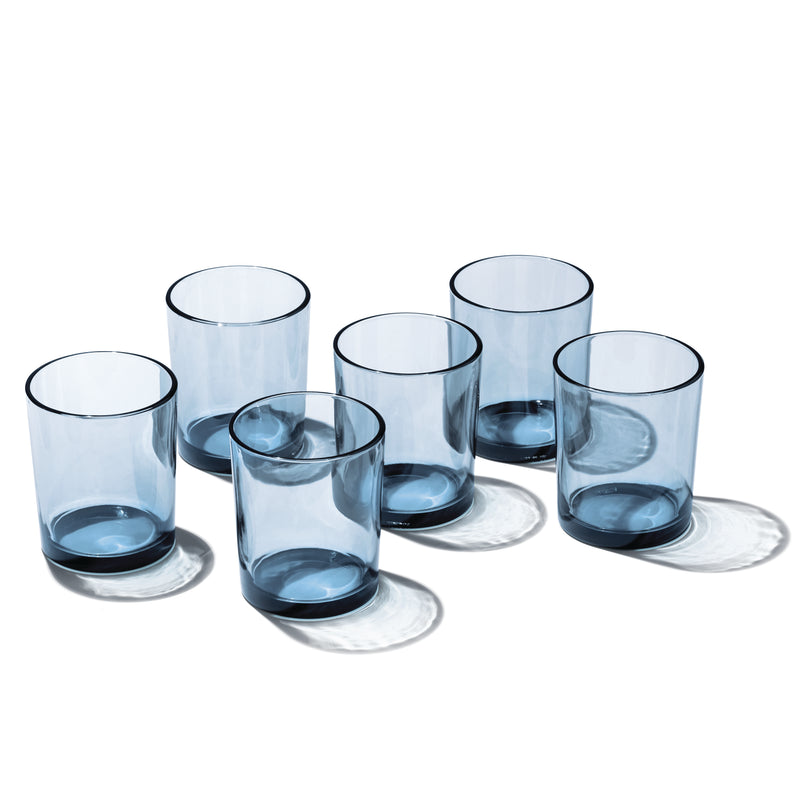 Stackables Tall Blue Drinkware, Set Of 6