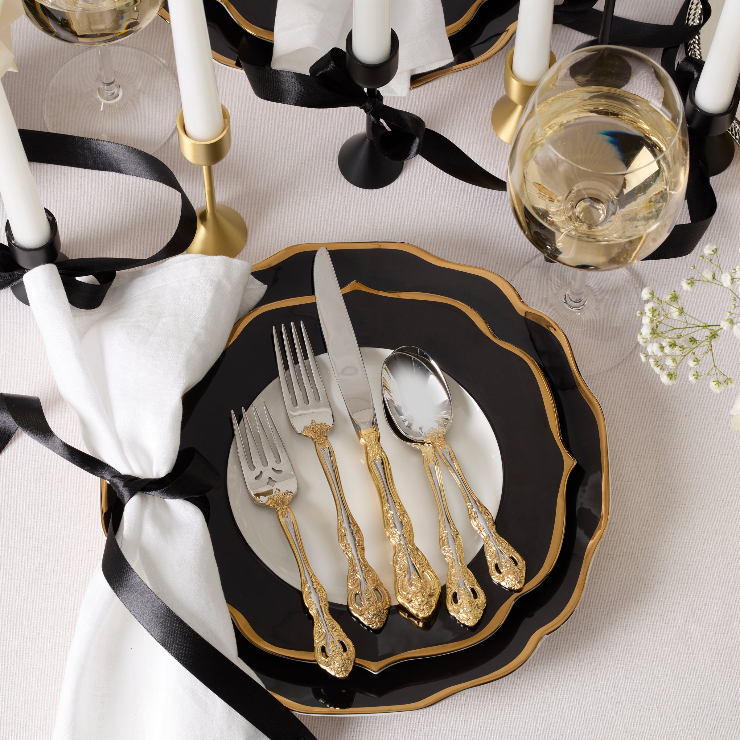 Golden Michelangelo 20-Piece Flatware Set – Lenox Corporation