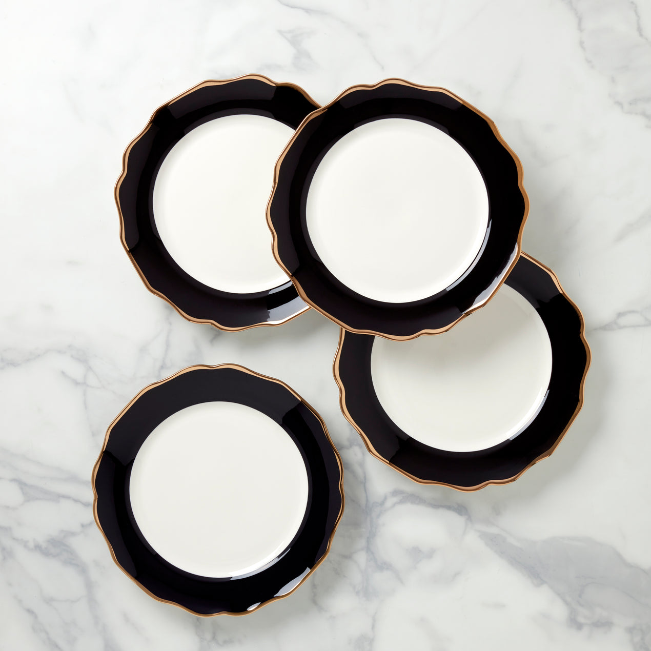 cambridge silversmiths Contempo Luxe Black Dinner Plates Set of 4