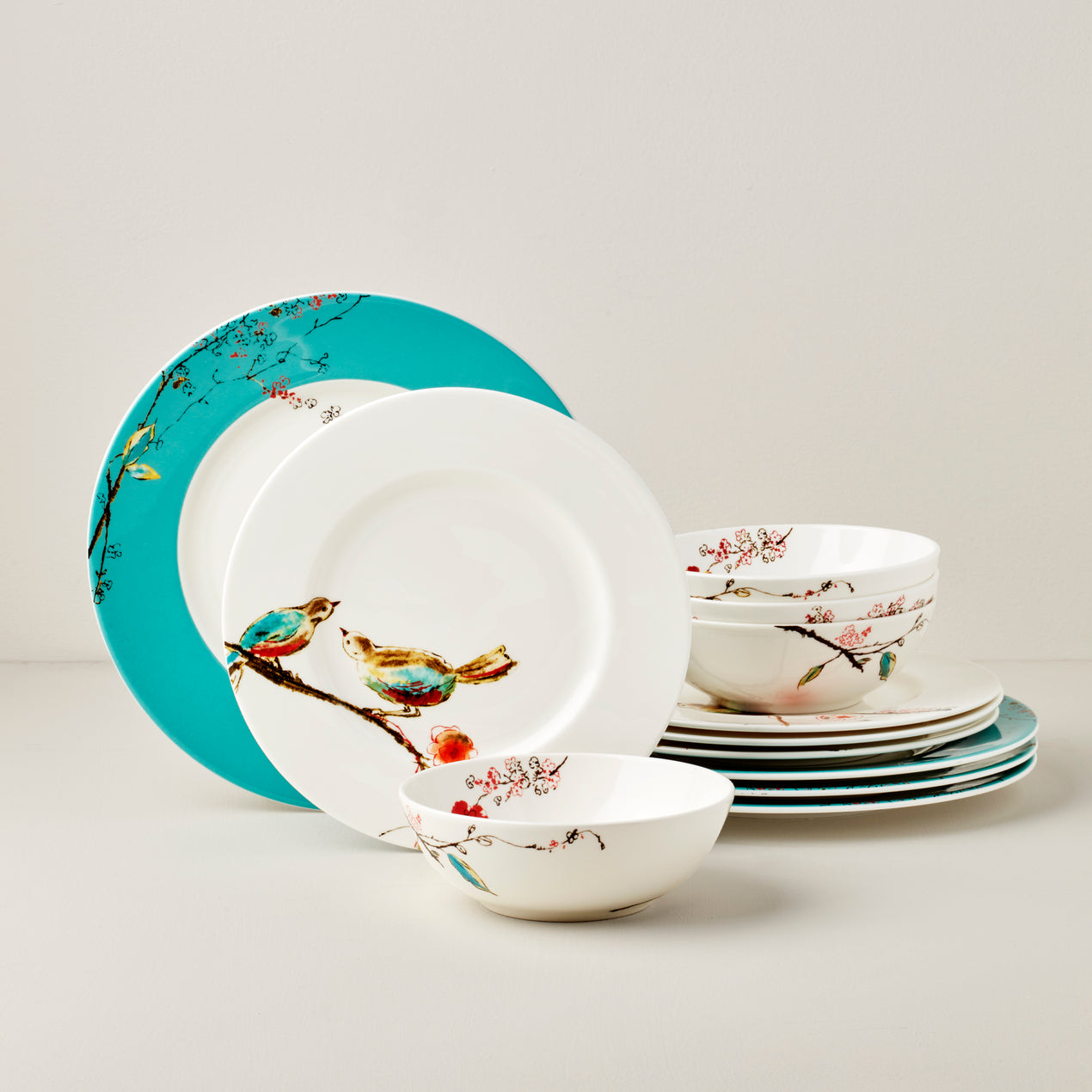 cambridge silversmiths Chirp 12-Piece Dinnerware Set