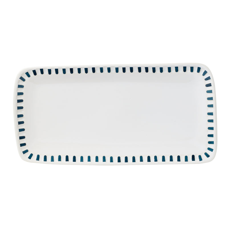 Artisanal Stripe Hors d'Oeuvres Tray