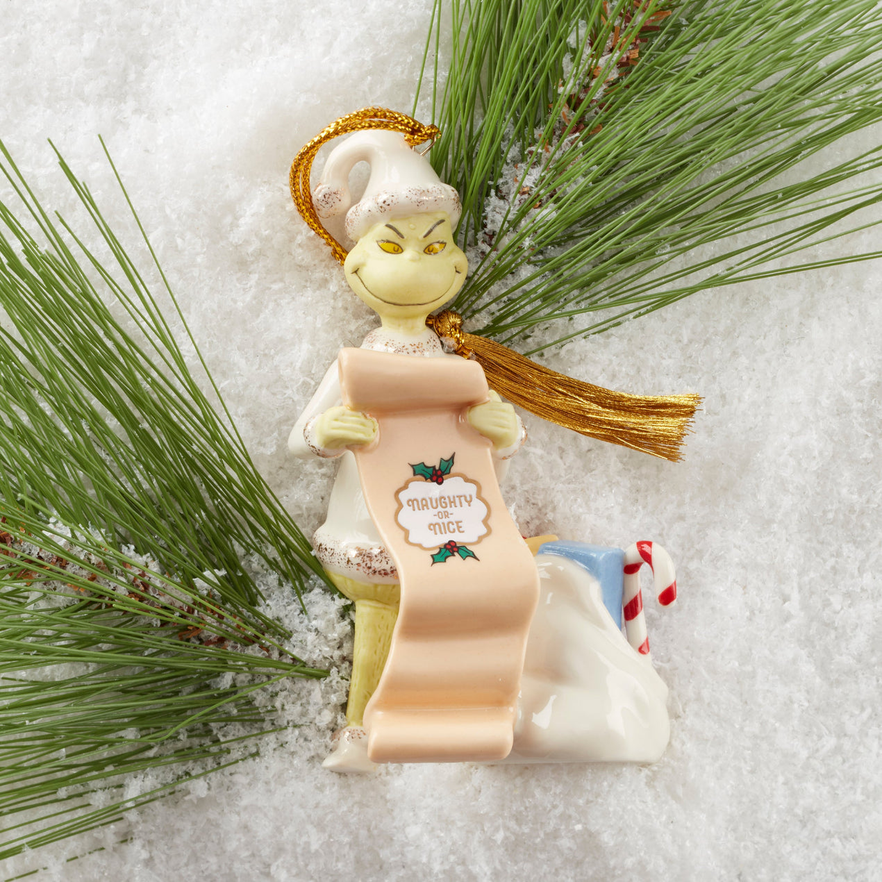 The Grinch's List Ornament