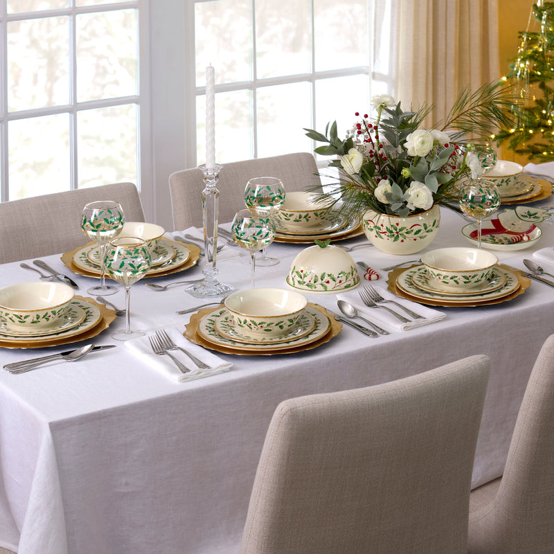 Holiday Dinnerware Place Setting Bowls, Set Of 4