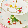 Merry Grinchmas Dinnerware 2-Tiered Server