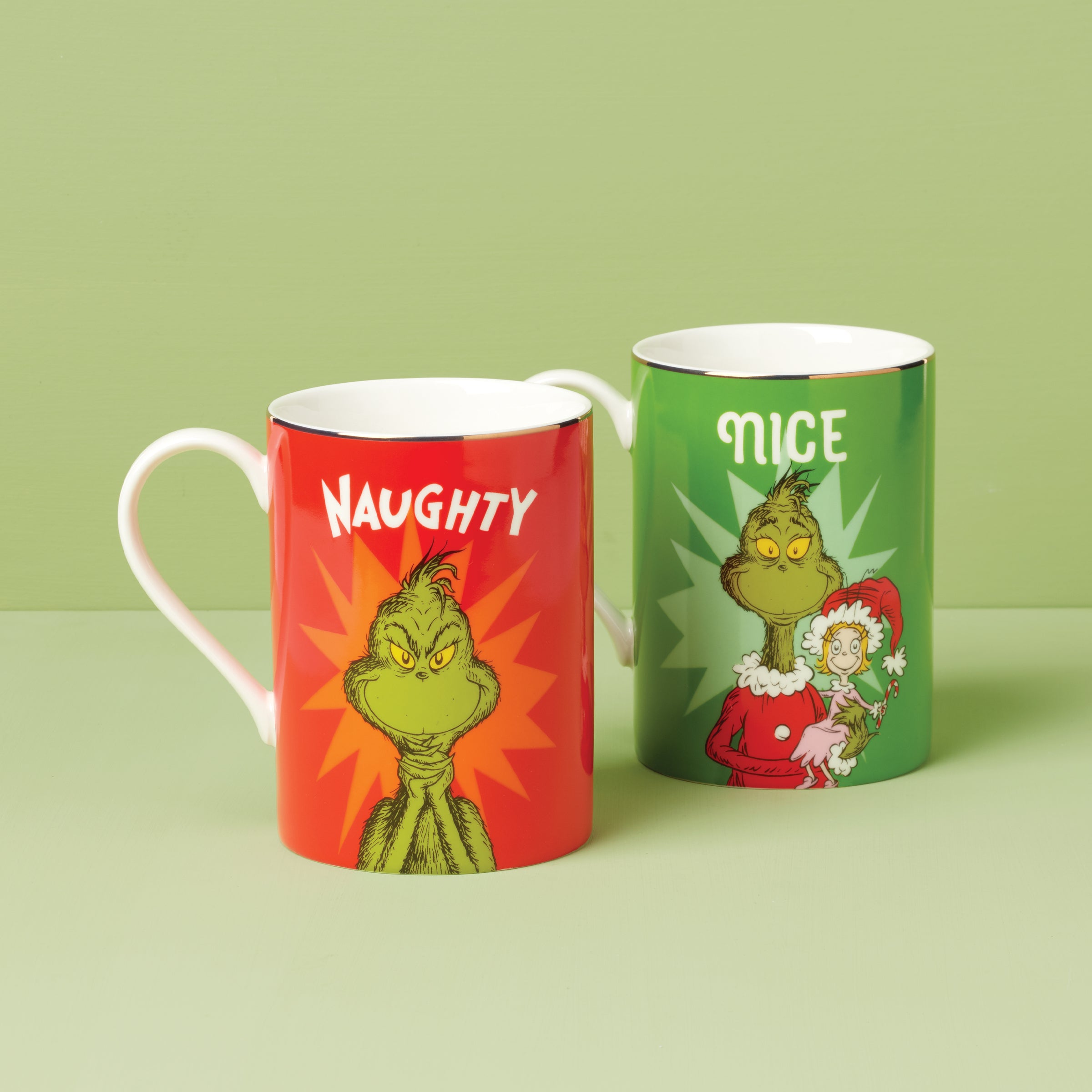 Merry Grinchmas Naughty & Nice Mug Set – Lenox Corporation