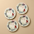 Winter Greetings Dinner Plates, Set of 4