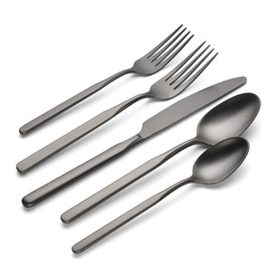 Mercer Gunmetal 5-Piece Place Setting