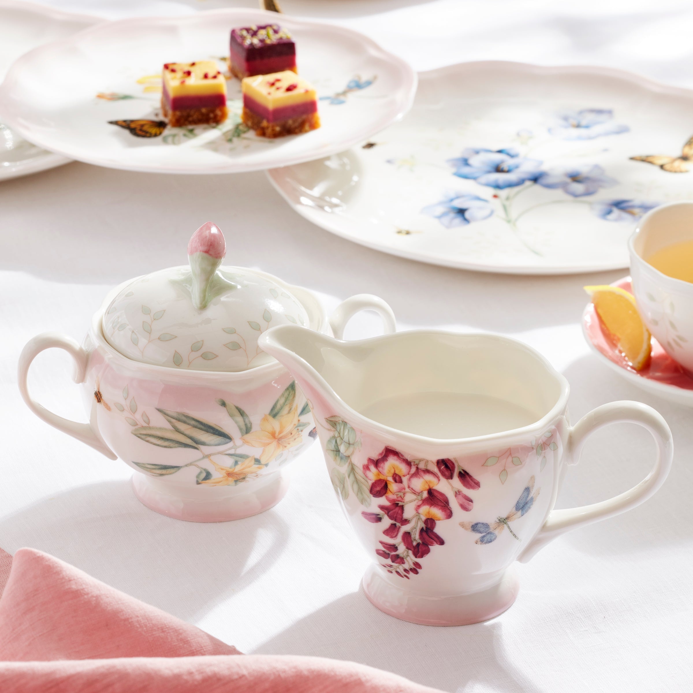 Butterfly Meadow Pink Ombre 5-Piece Tea Set – Lenox Corporation