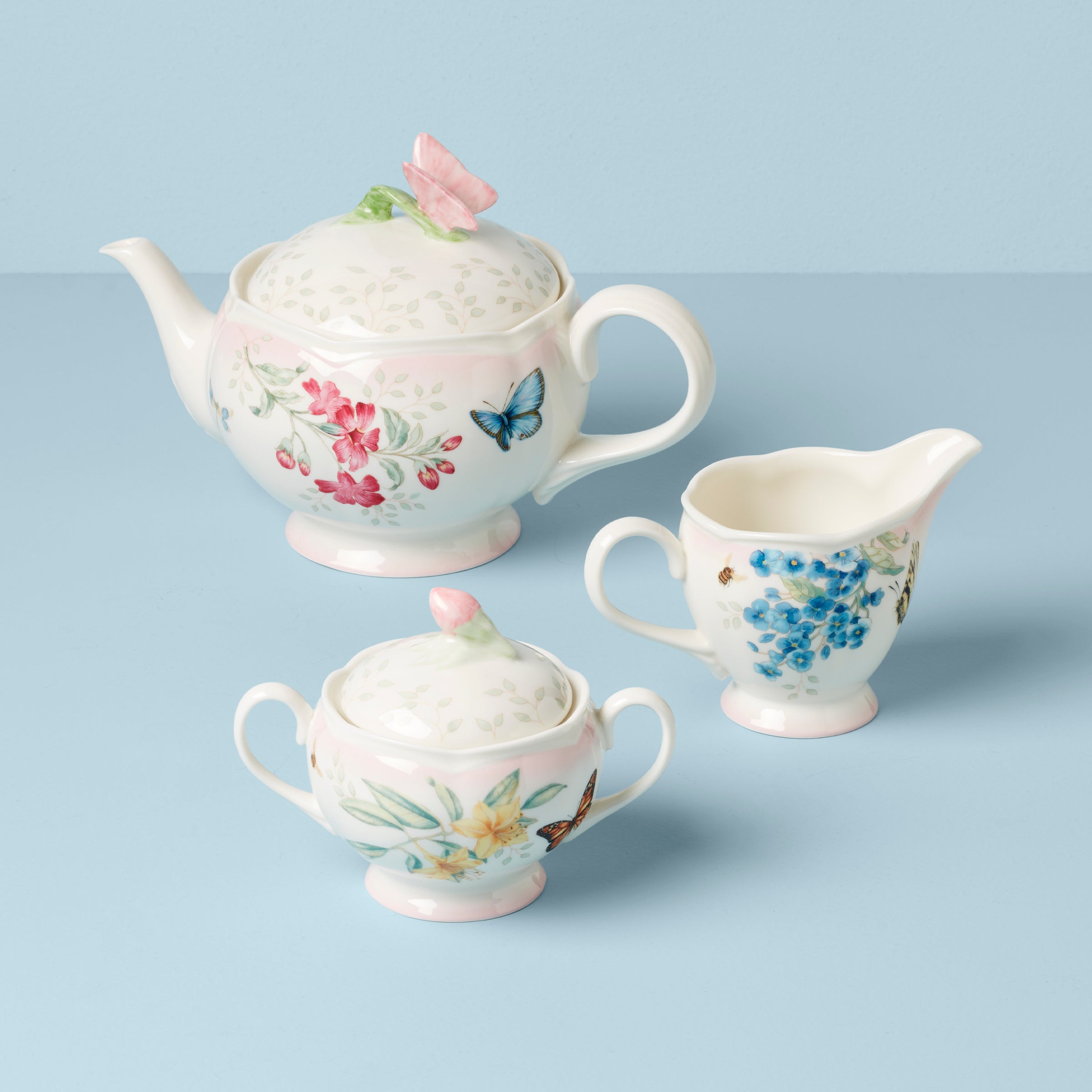 Butterfly Meadow Pink Ombre 5-Piece Tea Set – Lenox Corporation
