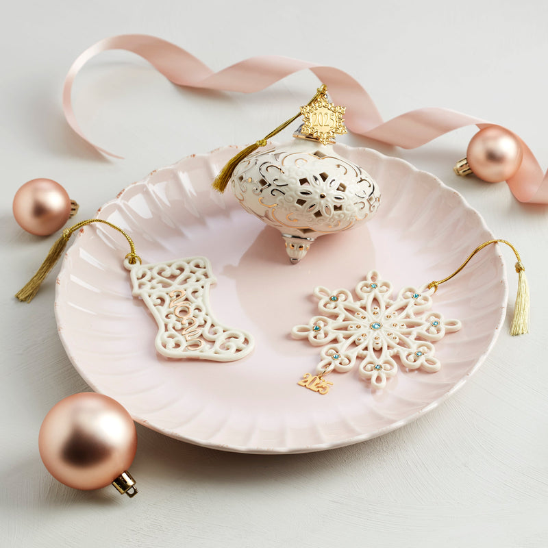 Lenox Stocking Splendor 2025 A Year To Remember Stocking Ornament – Lenox Corporation