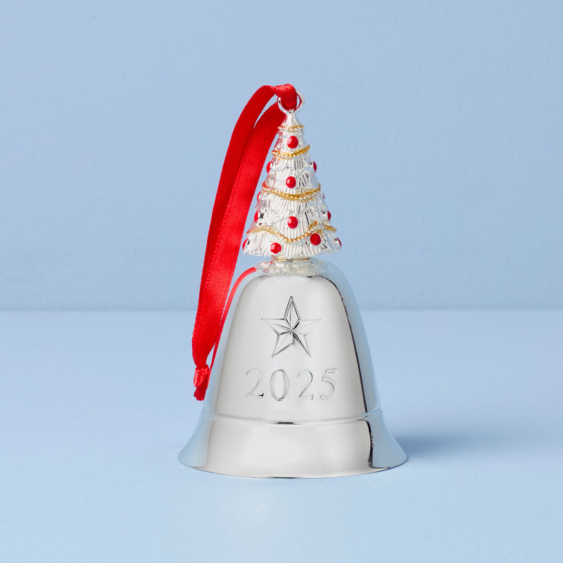 2025 Musical Bell Silverplate Ornament, We Wish You a Merry Christmas