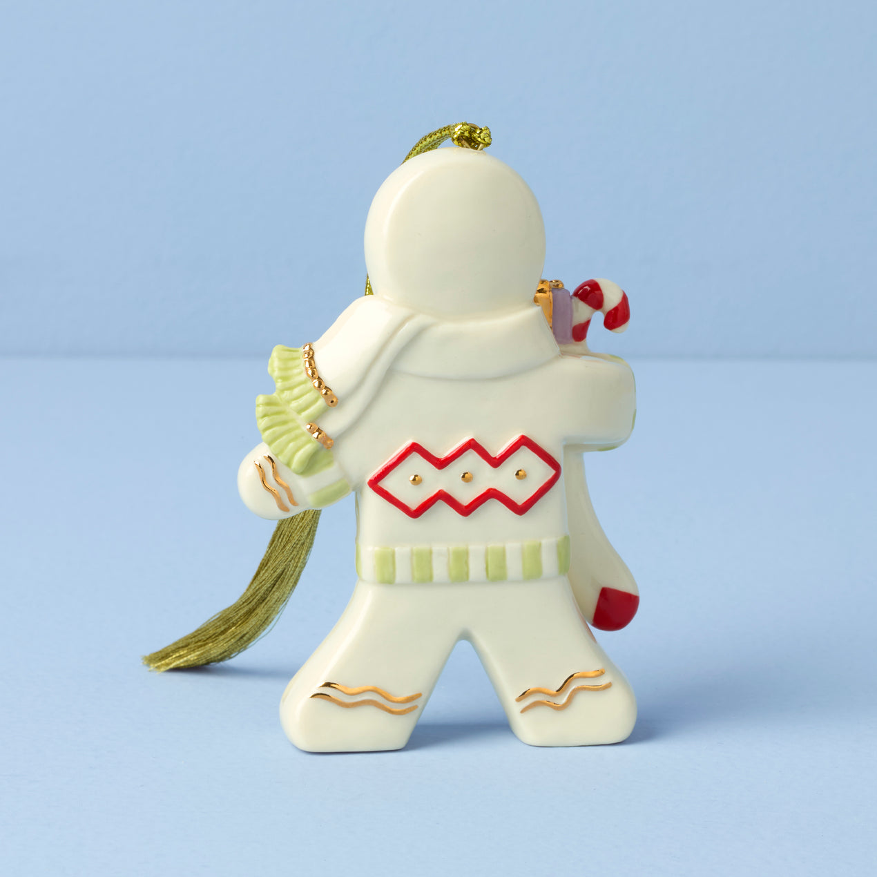 GINGERR様 2025 Gingerbread With Stocking Ornament – Lenox Corporation