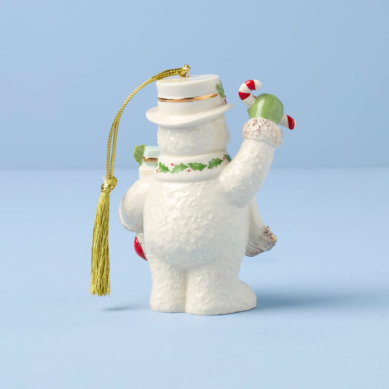 2025 Snowman with Stocking Ornament