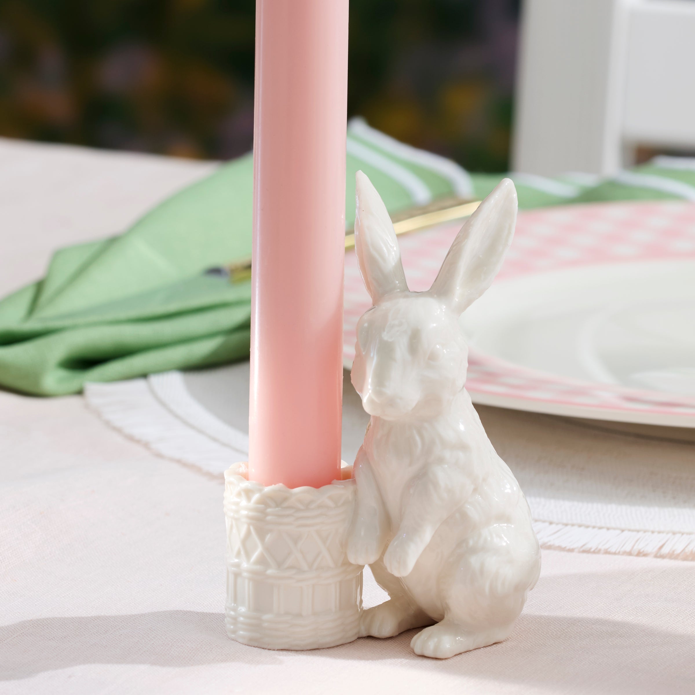 Wicker Creek Bunny Candle Holders, Set of 2 – Lenox Corporation