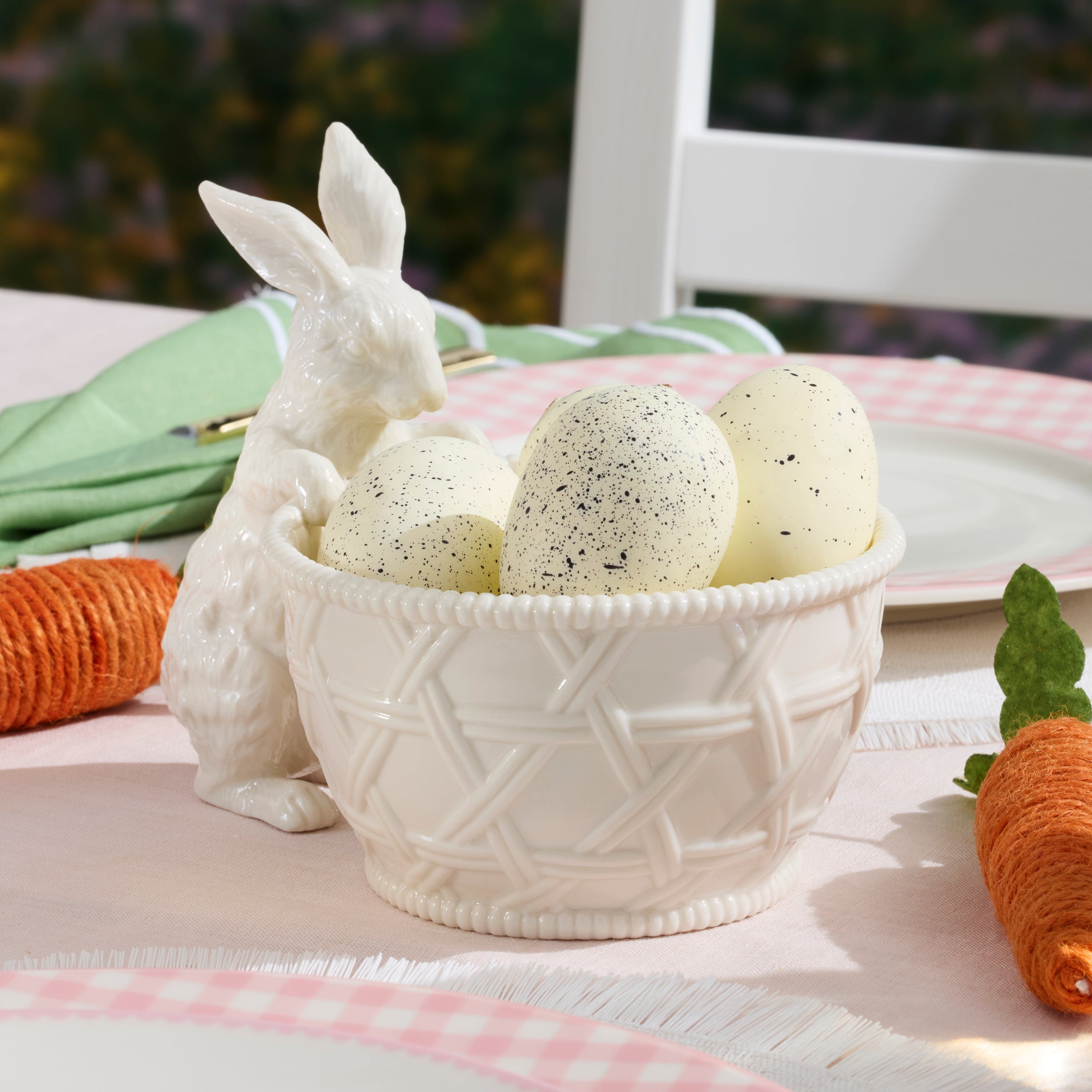 Lenox Wicker Creek Bunny Candy Dish image 3