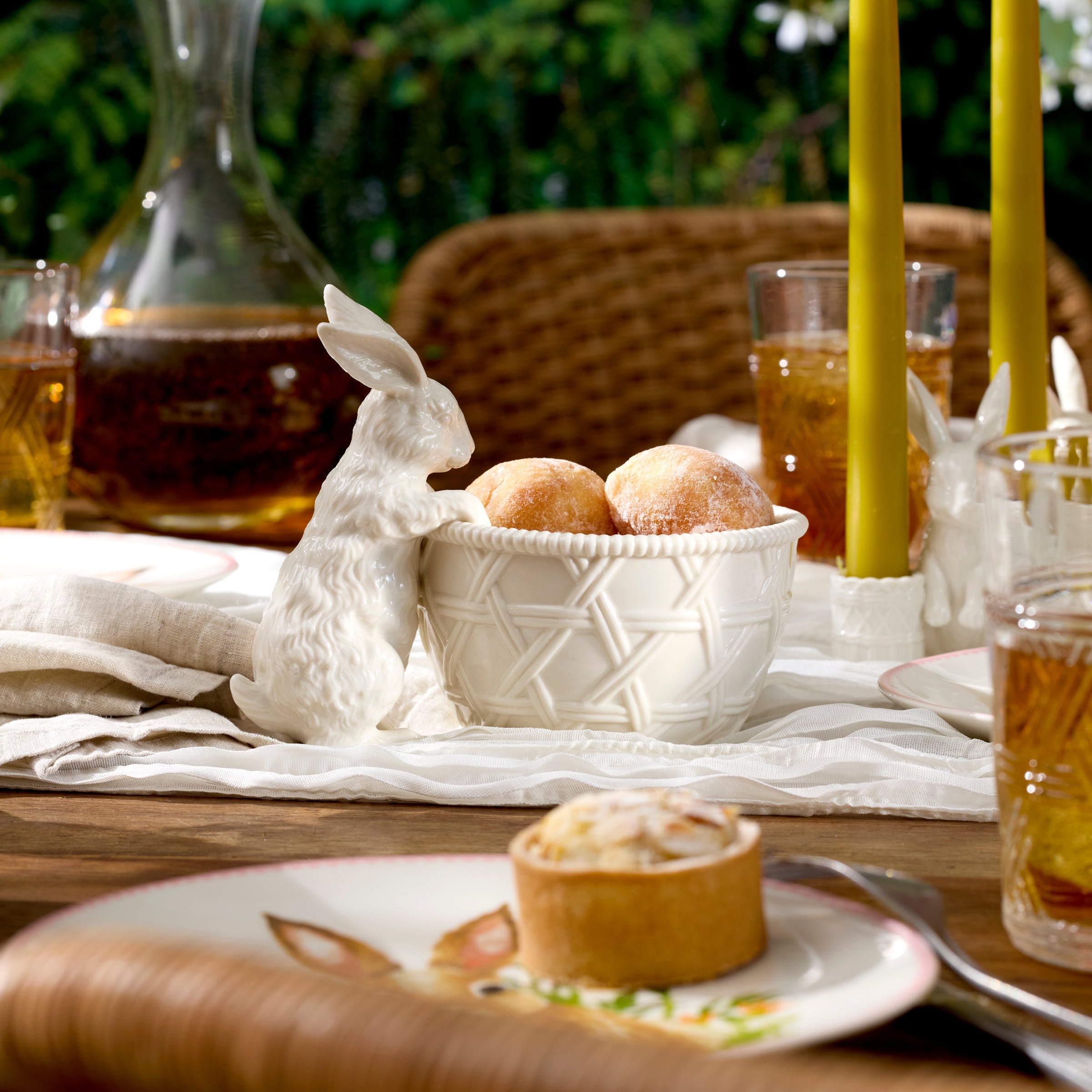 Lenox Wicker Creek Bunny Candy Dish image 2