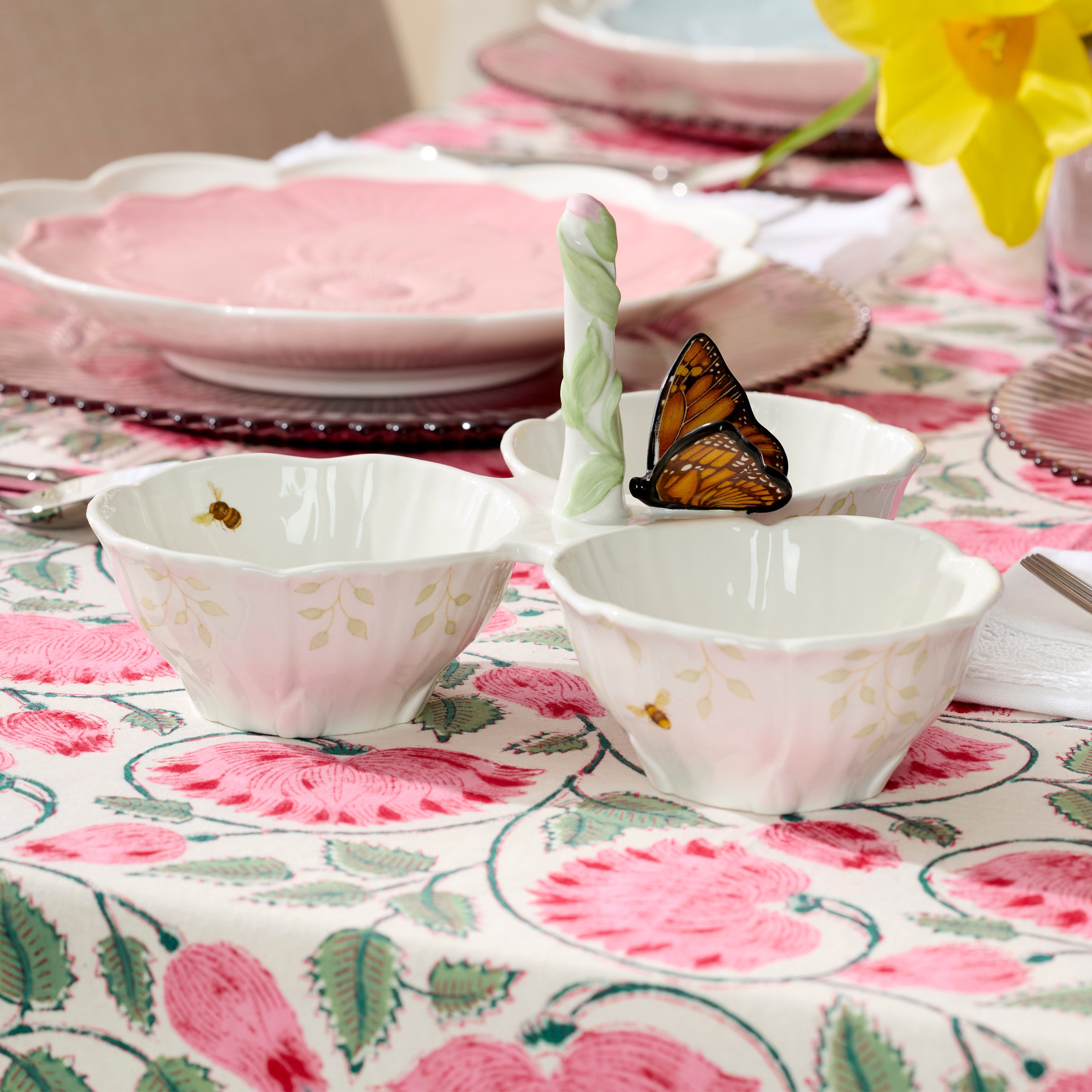 Butterfly Meadow Floral 3-Section Server – Lenox Corporation