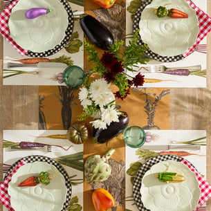 Butterfly Meadow Floral Green Accent Plates, Set of 4