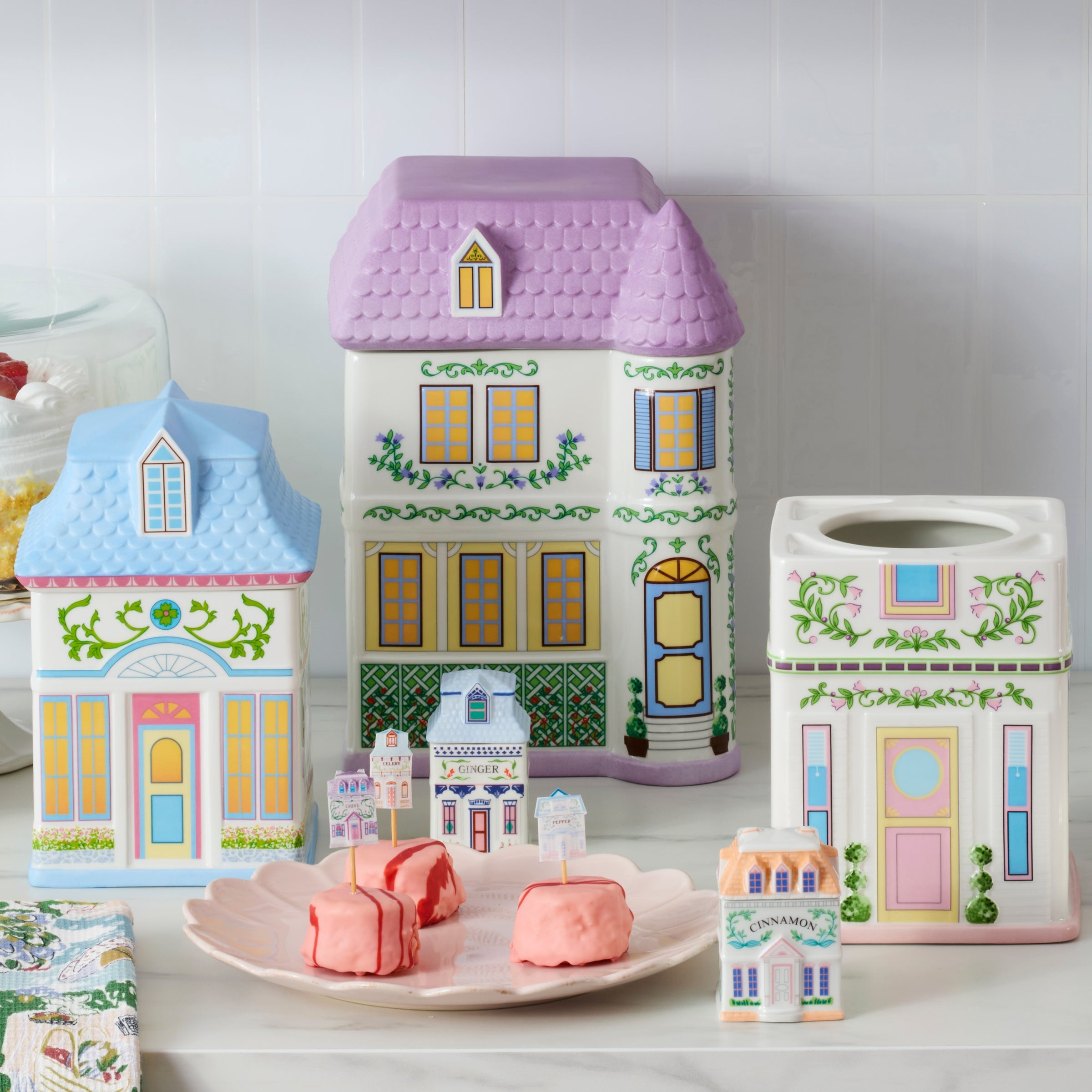 Lenox Spice Village House Canisters, Set of 3 – Lenox Corporation