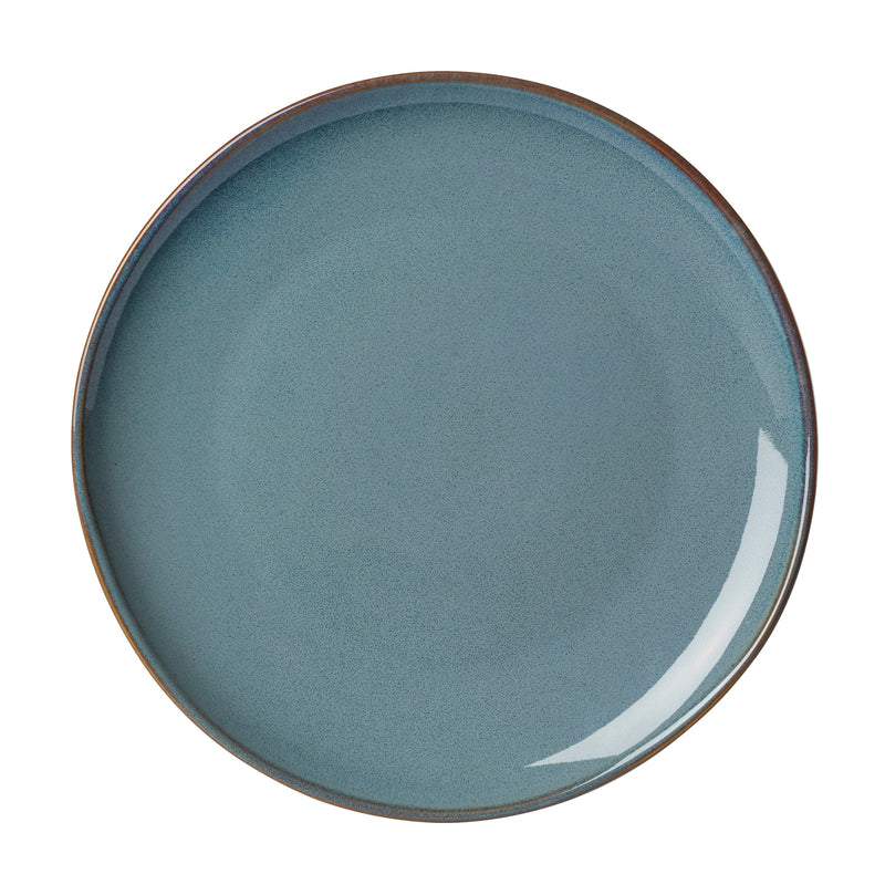 Organic Shades 12-Piece Dinnerware Set, Slate Blue