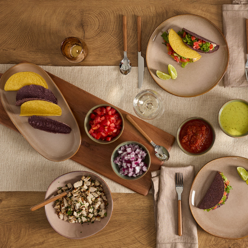Organic Shades Clay Pasta Bowls, Set of 4