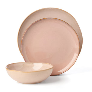 Organic Shades Clay 12-Piece Dinnerware Set