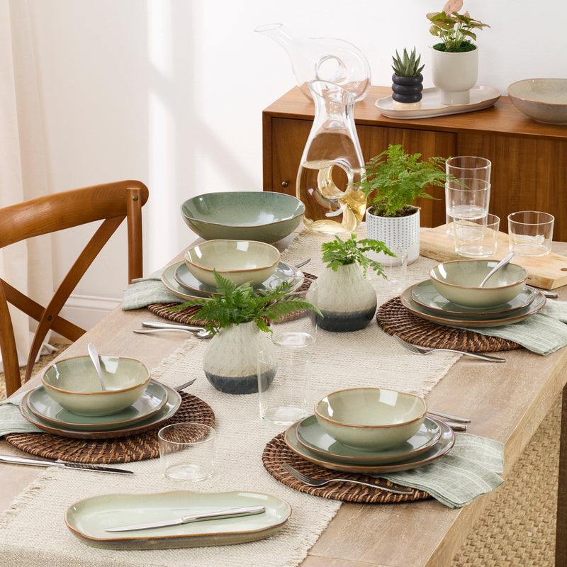 Organic Shades 2-Piece Serving Set, Green