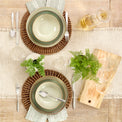 Organic Shades Sage Green 12-Piece Dinnerware Set