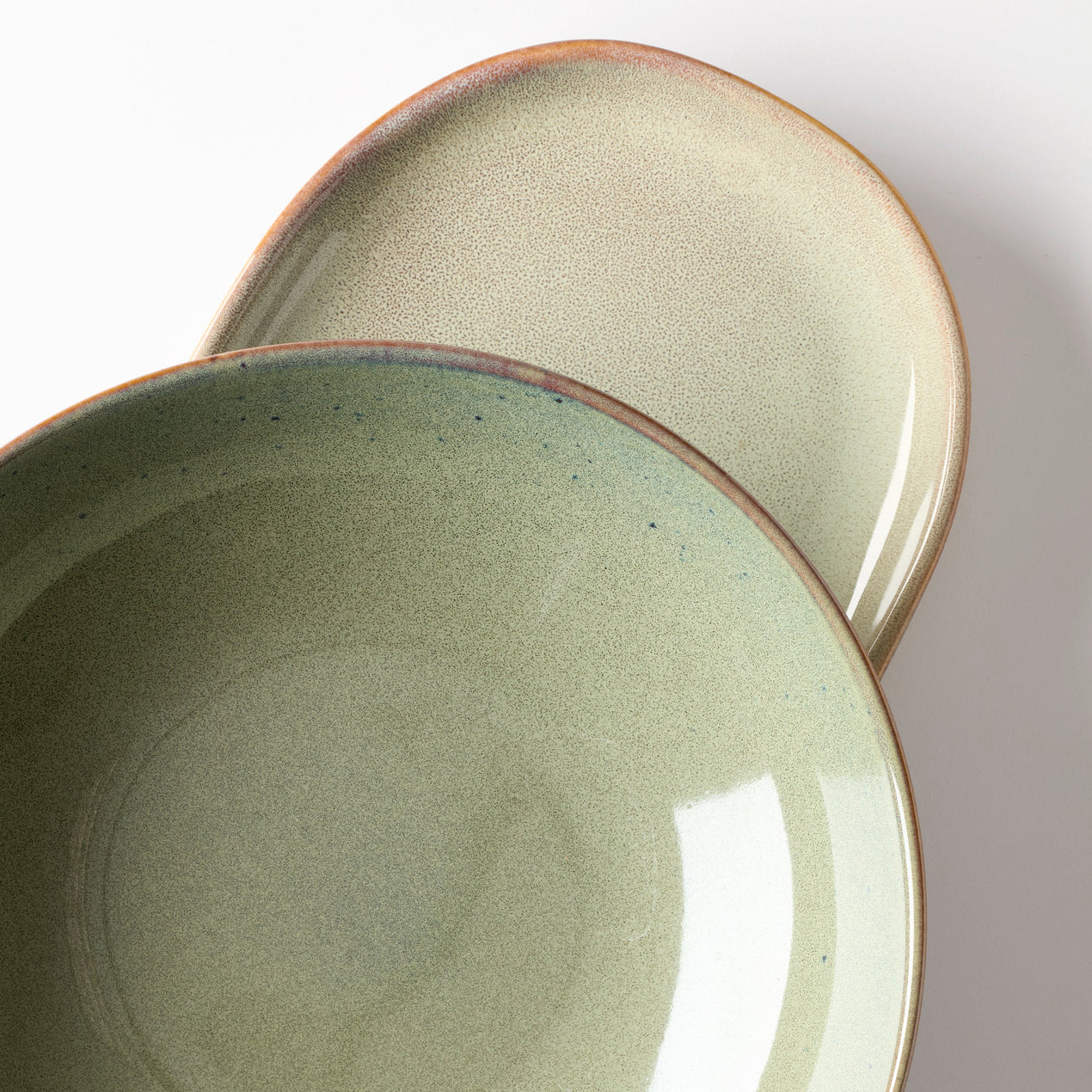 Organic Shades 2-Piece Serving Set, Green