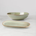 Organic Shades 2-Piece Serving Set, Green
