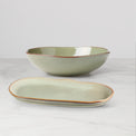 Organic Shades 2-Piece Serving Set, Green