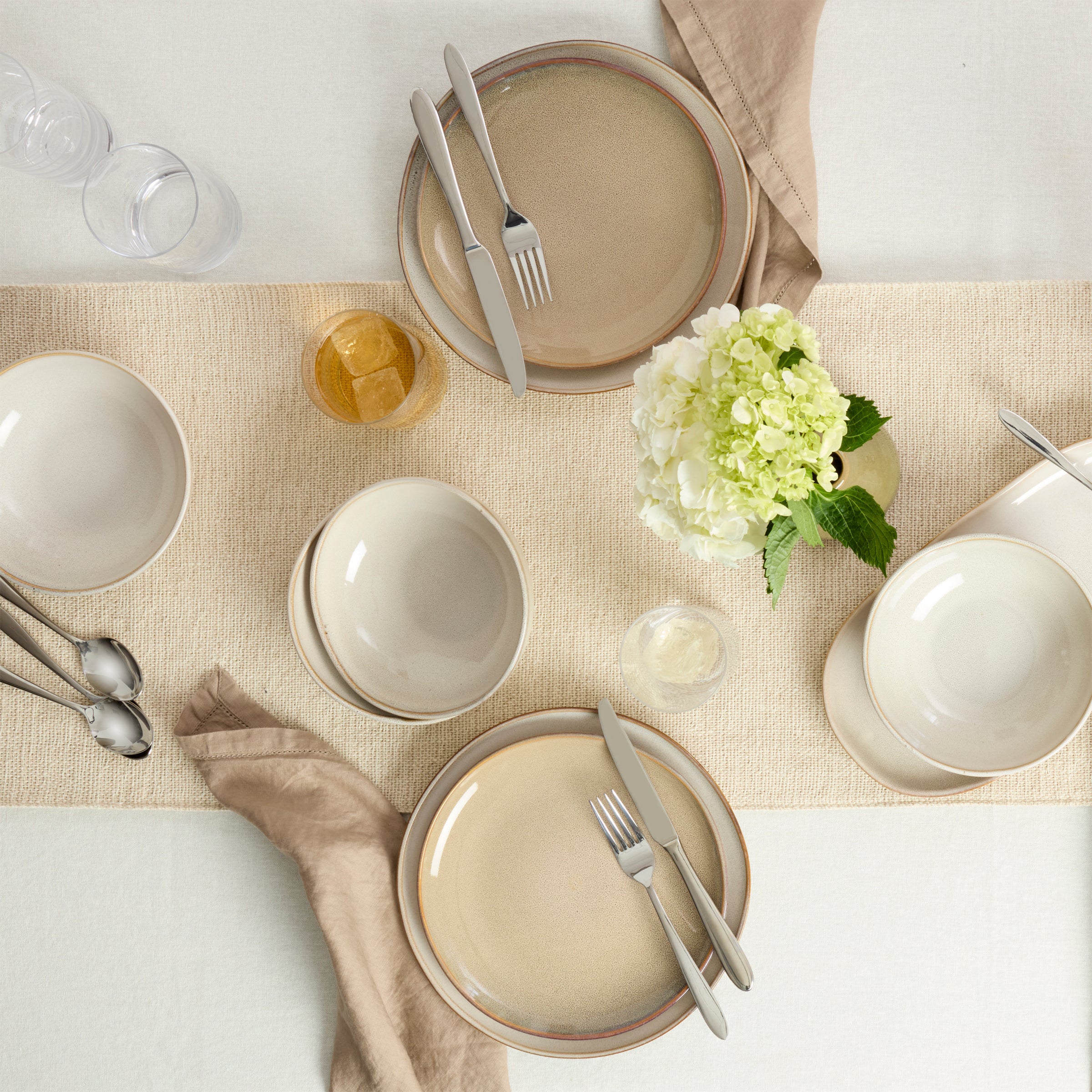 LENOX モデノレース Organic Shades Oatmeal 18-Piece Dinnerware Set – Lenox Corporation