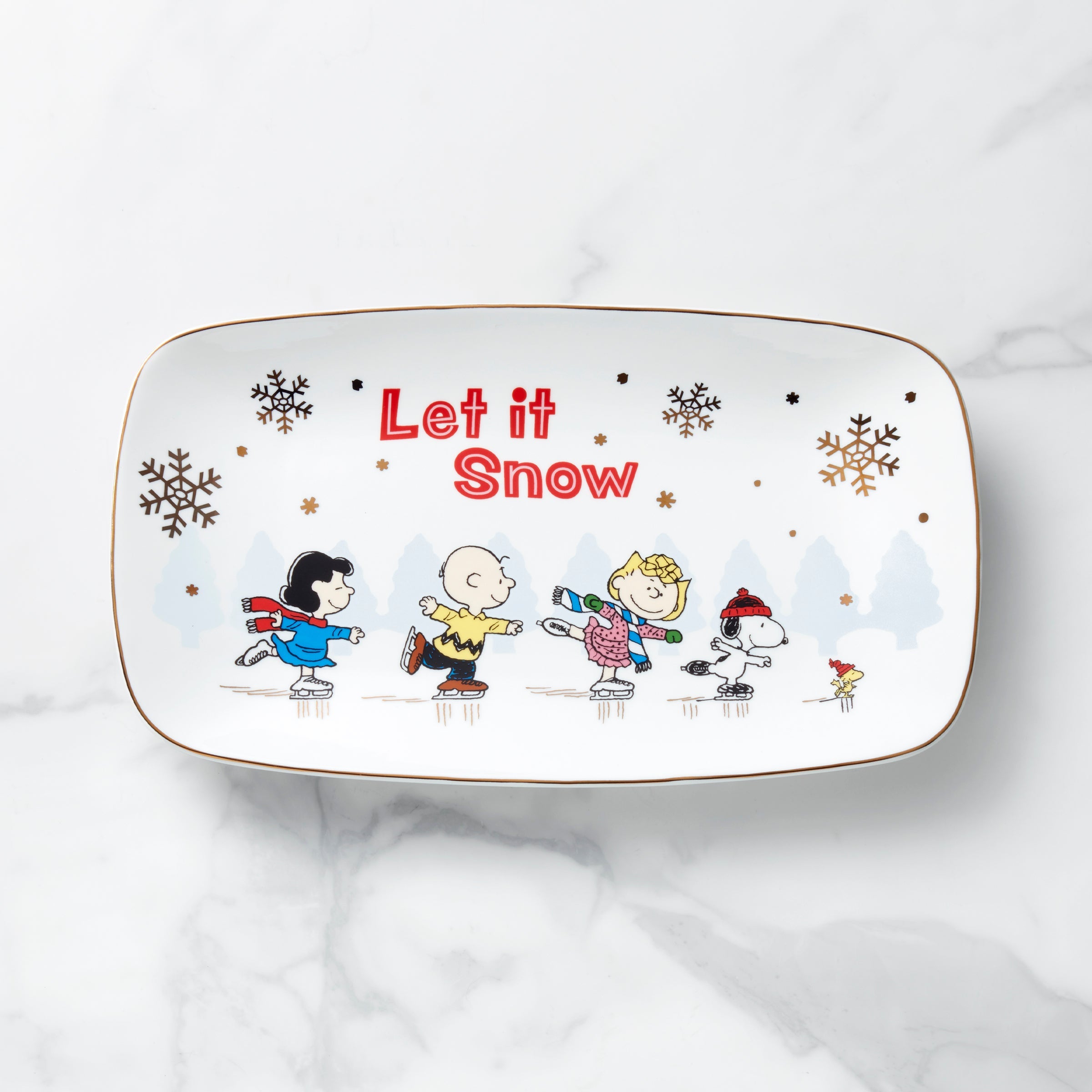 Snoopy Skating Hors dOeuvres Tray