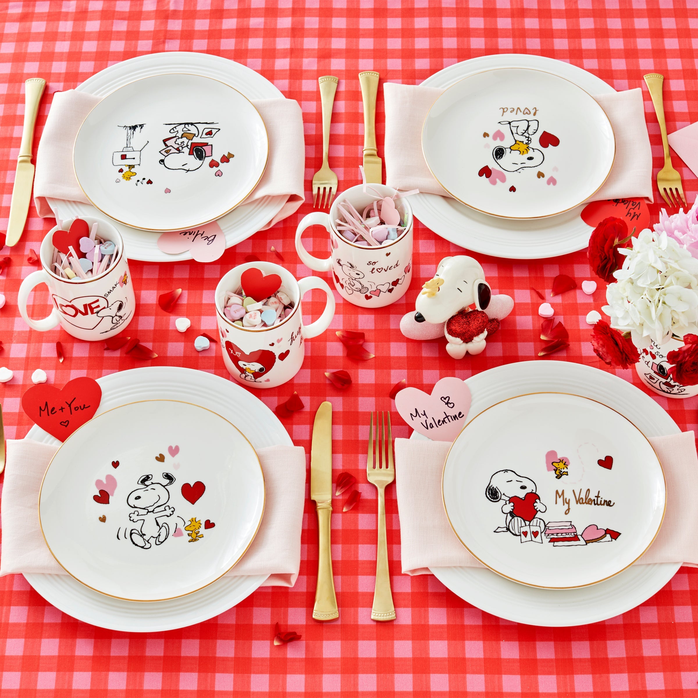Snoopy Valentine's Day Mugs, Set of 4 – Lenox Corporation