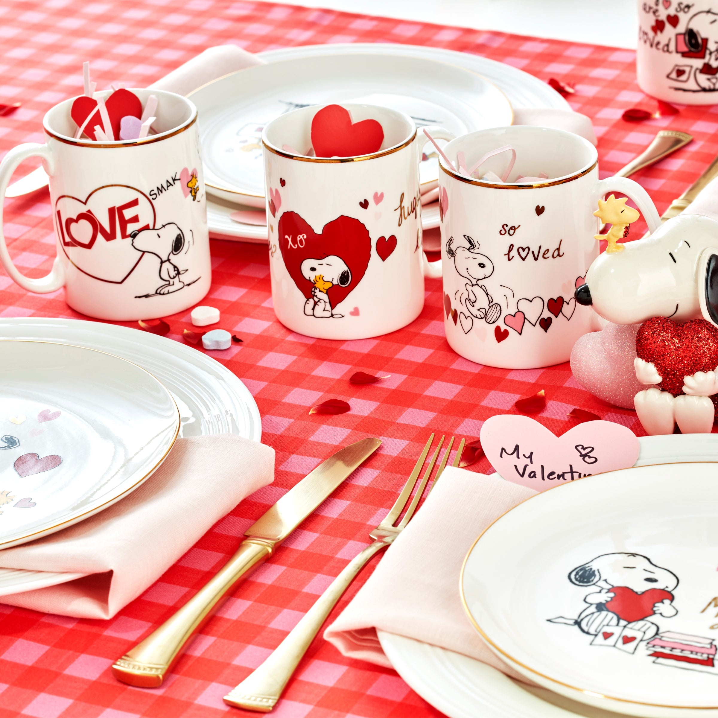 Snoopy Valentine's Day Accent Plates, Set of 4 – Lenox Corporation