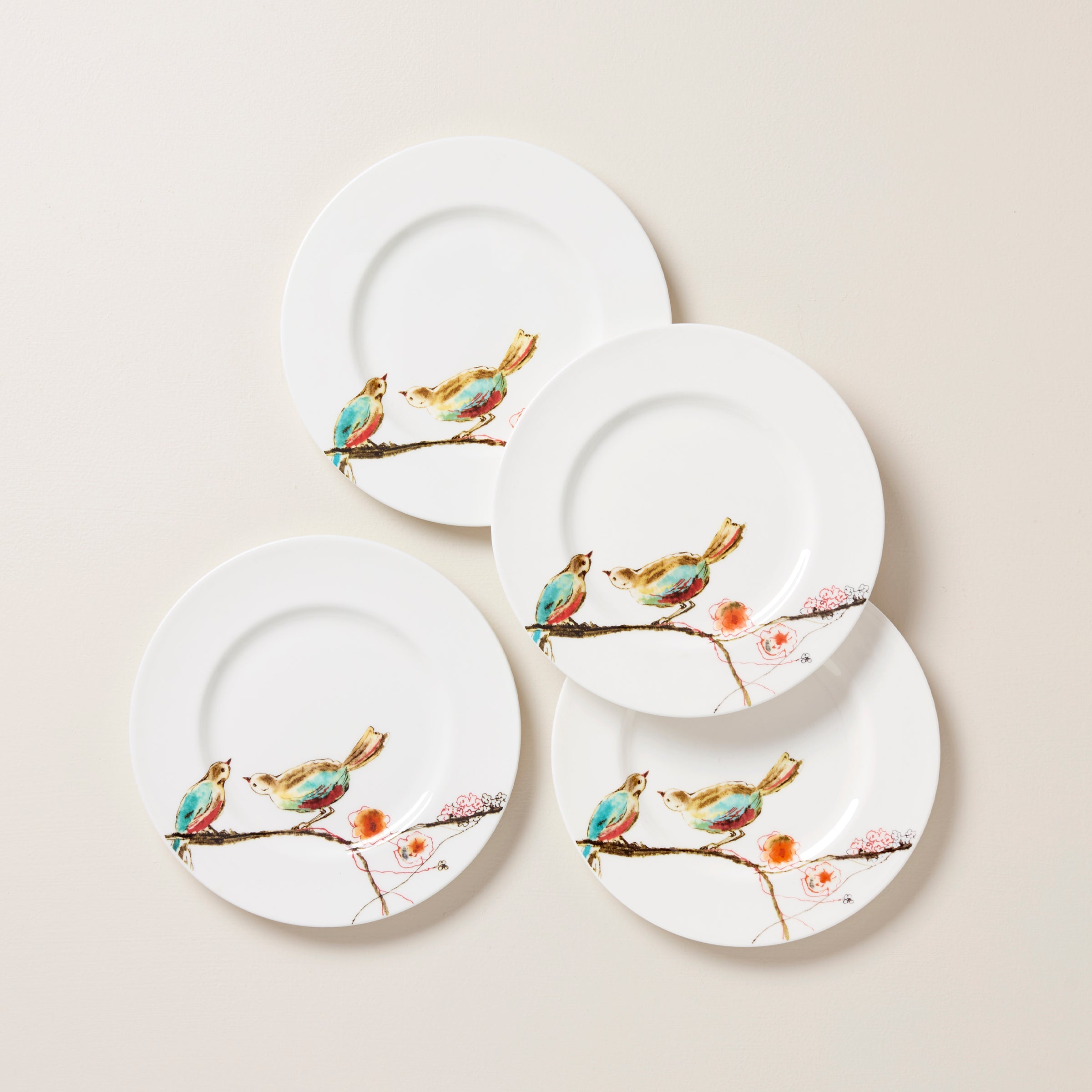 【LENOX】オータムシリーズ大皿 26.5cm小皿 16.3cmセット 4枚 Chirp Salad Plates, Set of 4 – Lenox Corporation