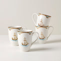 British Colonial Tradewind Mugs, Set of 4