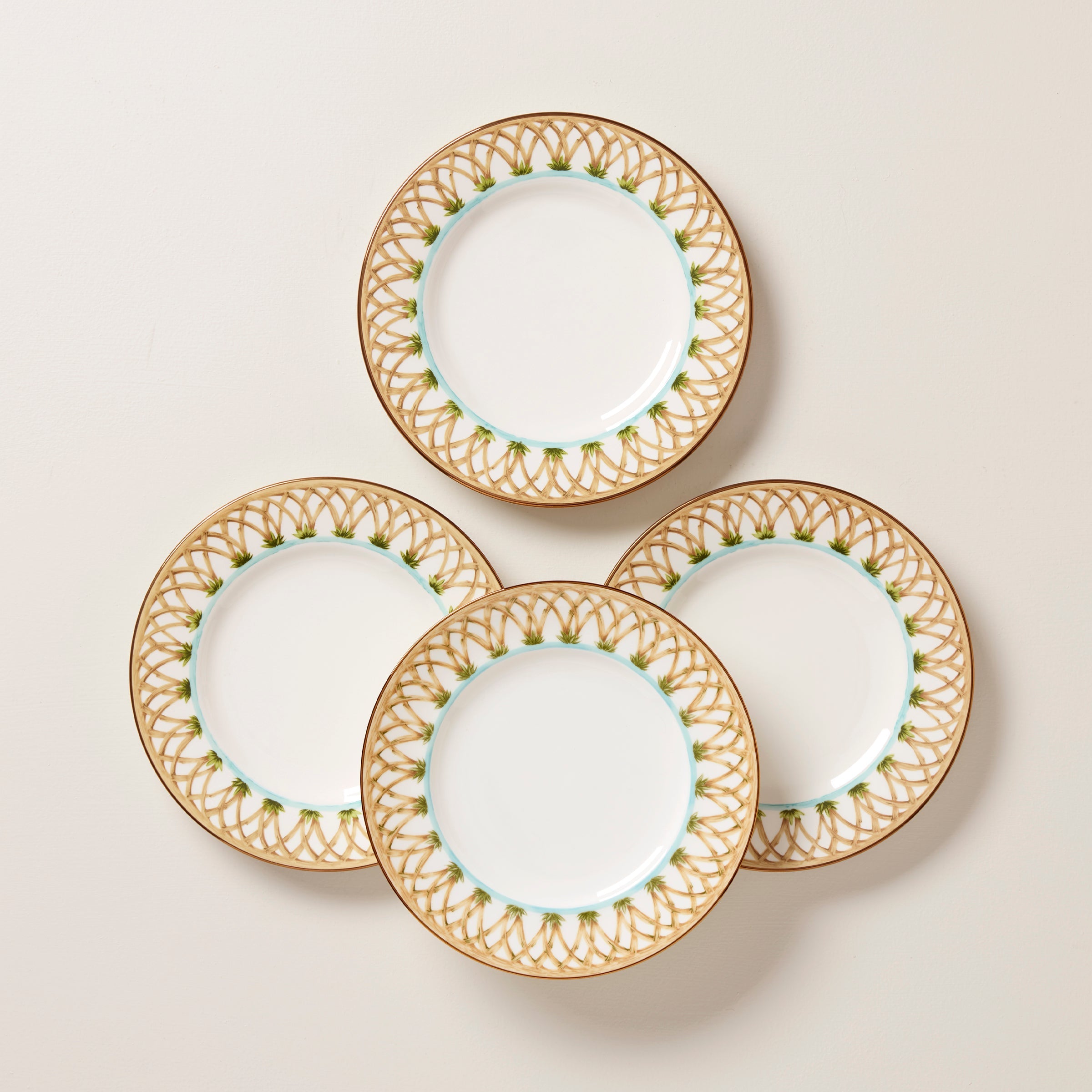 British Colonial Bamboo Accent Plates - Set of 4 – Lenox Corporation
