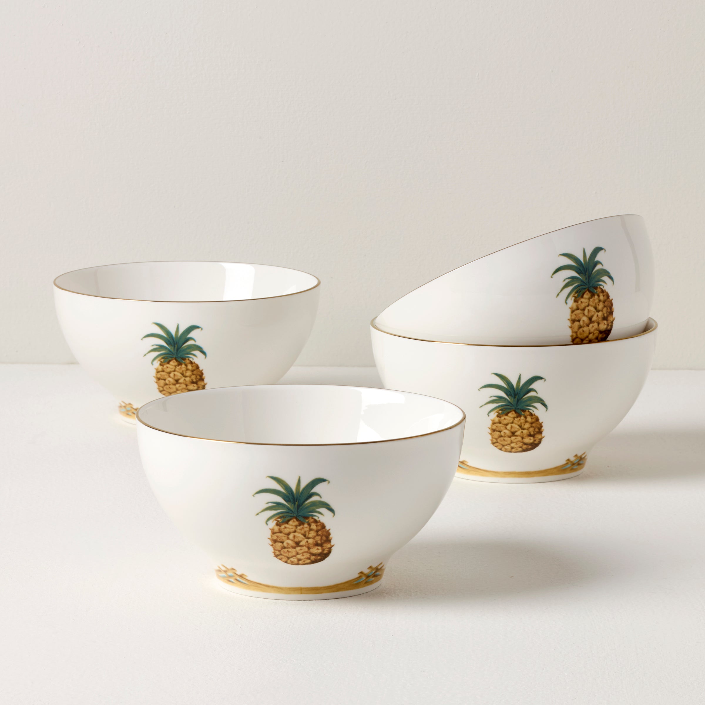 食器 30s   Bowl Jungle Series British Colonial Bamboo Rice Bowls, Set of 4 – Lenox Corporation